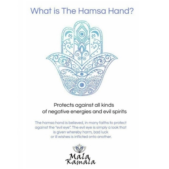 HAMSA Threader Earrings🧿 - Picture 5 of 7